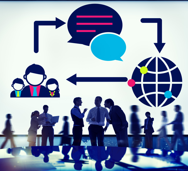 Global Communications Connection Social Networking Concept